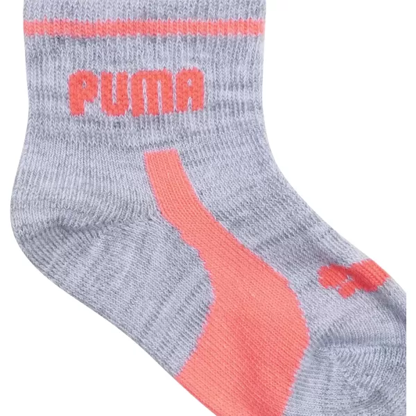 imagePUMA Baby 6 Pack Infant Anklet Socks GreyCoral 012M