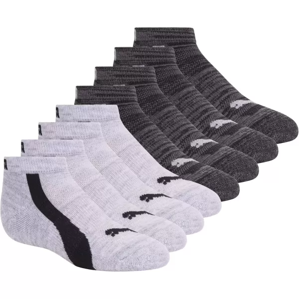 imagePUMA Kids 8 Pack Low Cut SocksWhiteGrey