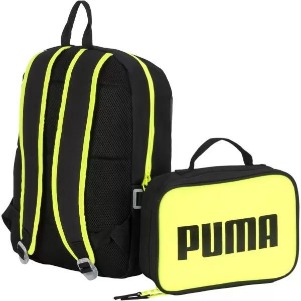 imagePUMA KIDS EVERCAT BACKPACK ampamp LUNCH KIT COMBOBlackYellow