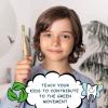 imageGREENZLA Kids Bamboo Toothbrushes 6 Pack BPA Free Soft Bristles EcoFriendly Natural Toothbrush Set Biodegradable ampamp Compostable Charcoal Wooden