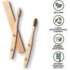 imageGreenzla Organic Bamboo Toothbrushes 12 Pack Sturdy BPA Free Soft Bristles Toothbrushes for Adults with Toothbrush Travel Case ampamp Charcoal Dental Floss Biodegradable ampamp Compostable Wooden Toothbrushes1 Count Pack of 12
