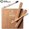 imageGreenzla Organic Bamboo Toothbrushes 12 Pack Sturdy BPA Free Soft Bristles Toothbrushes for Adults with Toothbrush Travel Case ampamp Charcoal Dental Floss Biodegradable ampamp Compostable Wooden Toothbrushes1 Count Pack of 12