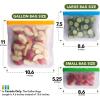 imageGreenzla Reusable Food Storage Bags  12 Pack BPA FREE Freezer Bags 4 Reusable Gallon Bags ampamp 4 Reusable Sandwich Bags ampamp 4 Reusable Snack Bags EXTRA THICK ampamp Leakproof Reusable Lunch Bags for FoodColorful