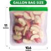 imageGreenzla Reusable Food Storage Bags  12 Pack BPA FREE Freezer Bags 4 Reusable Gallon Bags ampamp 4 Reusable Sandwich Bags ampamp 4 Reusable Snack Bags EXTRA THICK ampamp Leakproof Reusable Lunch Bags for FoodColorful