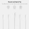 image1000pcs Tiny Cotton Buds with Round ampamp Spiral Suitable for Baby Ear Nose CleanCosmeticsPersonal HygieneRound  Spiral 1000pcs