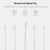 image1000pcs Tiny Cotton Buds with Round ampamp Spiral Suitable for Baby Ear Nose CleanCosmeticsPersonal HygieneRound  Spiral 500pcs