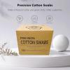 image1200pcs Precision Tip Cotton Swabs for Makeup Bamboo Sticks and Double Pointed900pcsPointedFlattened
