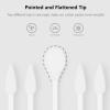 image1200pcs Precision Tip Cotton Swabs for Makeup Bamboo Sticks and Double Pointed900pcsPointedFlattened