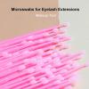 image2100PCS Disposable Micro Applicators Brush for Eyelash and Make up Brushes and Personal Care Microswabs Pink Head Diameter 20mmPink