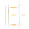 imagePaper Stick Thick Cotton Swabs with Precision and Flattened Tip 375pcs PointedampampFlattened Tip Cosmetic Applicators XL Size375pcsPointedFlattened