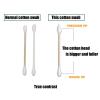 imageThick Cotton SwabsXL Size Natural Bamboo Cotton Buds 3 packXL PrecisionRound tip 756pcs