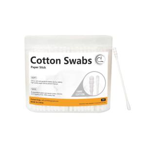 image1000pcs Tiny Cotton Buds with Round ampamp Spiral Suitable for Baby Ear Nose CleanCosmeticsPersonal HygieneRound  Spiral 1000pcs