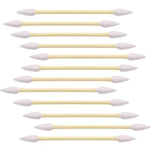 image1200pcs Precision Tip Cotton Swabs for Makeup Bamboo Sticks and Double Pointed2400pcs
