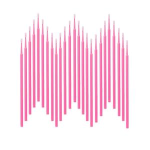 image2100PCS Disposable Micro Applicators Brush for Eyelash and Make up Brushes and Personal Care Microswabs Pink Head Diameter 20mmPink