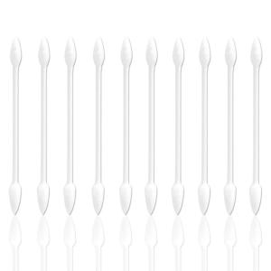 imagePaper Stick Thick Cotton Swabs with Precision and Flattened Tip 375pcs PointedampampFlattened Tip Cosmetic Applicators XL Size800pcs