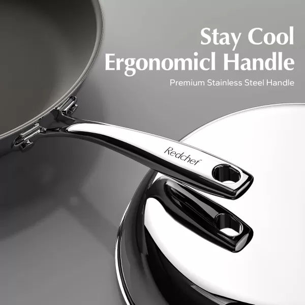 imageRedchef Nonstick Fry Pan 115 Inch Ceramic Frying Pan Non Stick Titanium Frying Pan StayCool Handle Non Toxic PFAS PFOA ampamp PTFE Free Dishwasher ampamp Oven Safe Compatible with All Cooktops115 inch