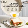 imageRedchef Ceramic Nonstick Cookware Set14pcs Pots and Pans Set Non StickInduction Cookware with Stainless Steel HandleNon Toxic Kitchen Cooking SetDishwasher ampamp Oven SafePFAS PFOA ampamp PTFE Free