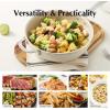 imageRedchef Ceramic Saute Pan with Lid Nonstick Deep Frying Pan 5QT Jumbo Cooker with Helper Handle ampamp Lid Non Toxic Cooking Pan Ceramic Pan Chef Pan Dishwasher ampamp Oven Safe PFAS PFOA ampamp PTFE Free