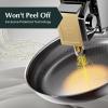 imageRedchef Non Stick Frying Pans Hybrid 10 Inch Ceramic Frying Pan TriPly Stainless Steel Skillet Non Toxic PFAS PFOA ampamp PTFE Free Dishwasher ampamp Oven Safe Compatible with All CooktopsBlack