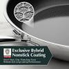 imageRedchef Non Stick Frying Pans Hybrid 10 Inch Ceramic Frying Pan TriPly Stainless Steel Skillet Non Toxic PFAS PFOA ampamp PTFE Free Dishwasher ampamp Oven Safe Compatible with All CooktopsBlack