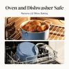 image:imageRedchef Ceramic Stock Pot Induction Cooking Pot with Glass Lid for Soup 5Qt Stockpot Nonstick Soup Pot Even Heating StayCool HandlesFits All Stoves OvenDishwasher Safe PFAS Free BlueBlue