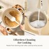 image:imageRedchef Nonstick Stock Pots Set 5QT Sauce Pan with Lids25QT 35QT Multifunctiona Kitchen Cookware Sets Non Toxic with Stay Cool Handle PTFE amp PFAS amp PFOA Free DishwasherOven Safe BlueBeige