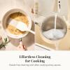 image:imageRedchef Sauce Pan Cookware Set 8 NonStick Ceramic Frying Pan amp 25QT Saucepans with Tempered Glass Lid StayCool Handle Non Toxic PTFE amp PFOA Free Oven Safe amp Stovetop Suitable BlueBeige