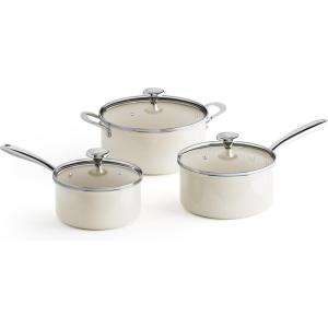 image:imageRedchef Nonstick Stock Pots Set 5QT Sauce Pan with Lids25QT 35QT Multifunctiona Kitchen Cookware Sets Non Toxic with Stay Cool Handle PTFE amp PFAS amp PFOA Free DishwasherOven Safe BlueBeige