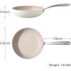 image:imageRedchef Ceramic Deep Saute Pan with Lid Large Jumbo Cooker 11 Inch Frying Pans Nonstick with Stay Cool Handle Non Toxic Cooking Skillet Kitchen Induction Dishwasher Safe PFOA amp PFAS FreeBlueBeige