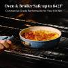 image:imageRedchef Ceramic Deep Saute Pan with Lid Large Jumbo Cooker 11 Inch Frying Pans Nonstick with Stay Cool Handle Non Toxic Cooking Skillet Kitchen Induction Dishwasher Safe PFOA amp PFAS FreeBlueBlue