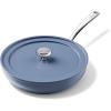 image:imageRedchef Ceramic Deep Saute Pan with Lid Large Jumbo Cooker 11 Inch Frying Pans Nonstick with Stay Cool Handle Non Toxic Cooking Skillet Kitchen Induction Dishwasher Safe PFOA amp PFAS FreeBlueBlue