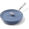 image:imageRedchef Ceramic Deep Saute Pan with Lid Large Jumbo Cooker 11 Inch Frying Pans Nonstick with Stay Cool Handle Non Toxic Cooking Skillet Kitchen Induction Dishwasher Safe PFOA amp PFAS FreeBlueBlue