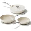 image:imageRedchef Ceramic Deep Saute Pan with Lid Large Jumbo Cooker 11 Inch Frying Pans Nonstick with Stay Cool Handle Non Toxic Cooking Skillet Kitchen Induction Dishwasher Safe PFOA amp PFAS FreeBlueBeige