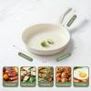 image:imageRedchef Ceramic Pan Nonstick Nonstick Frying Pan Large Fry Pans PFAS amp PFOAFree NonToxic Induction Compatible Pans Ergonomic Handles Suitable for All Stove Beige White 11Beige White
