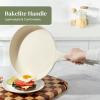 image:imageRedchef Frying Pan Bakelite Handle Non Stick Skillet Handle Accessories Repalcement Compatible Ceramic Frying Pan Skillet GrayBeige