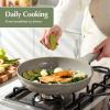 image:imageRedchef Frying Pan Bakelite Handle Non Stick Skillet Handle Accessories Repalcement Compatible Ceramic Frying Pan Skillet GrayGray
