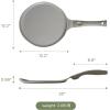 image:imageRedchef Nonstick Crepe Pan Nonstick 12 Inch with Ceramic Coatingg Non Stick Flat Skillet Professional Pancake Griddle Pan Induction Compatible PFASPFOAPTFE Free StayCool Handle GrayGray