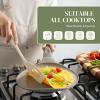 image:imageRedchef Nonstick Crepe Pan Nonstick 12 Inch with Ceramic Coatingg Non Stick Flat Skillet Professional Pancake Griddle Pan Induction Compatible PFASPFOAPTFE Free StayCool Handle GrayGray