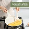 image:imageRedchef Nonstick Crepe Pan Nonstick 12 Inch with Ceramic Coatingg Non Stick Flat Skillet Professional Pancake Griddle Pan Induction Compatible PFASPFOAPTFE Free StayCool Handle GrayBeige White