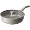 image:imageRedchef Nonstick Deep Frying Pan with Lid Ceramic Saute Pan Skillet PFOA PFOS Free Induction Compatible StayCool Helper Handle Tempered Glass Cover Dishwasher Safe Beige 37Qt 10Gray