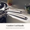 image:imageRedchef Stainless Steel Skillet Stainless Steel Frying Pan Professional Uncoated Frying Pan Healthy Induction Cookware for Searing amp Sauting WarpResistant Bonded Bottom Oven Safe Pan 95 Inch89511