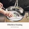 image:imageRedchef Stainless Steel Skillet Stainless Steel Frying Pan Professional Uncoated Frying Pan Healthy Induction Cookware for Searing amp Sauting WarpResistant Bonded Bottom Oven Safe Pan 95 Inch11 Inch