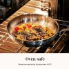 image:imageRedchef Stainless Steel Skillet Stainless Steel Frying Pan Professional Uncoated Frying Pan Healthy Induction Cookware for Searing amp Sauting WarpResistant Bonded Bottom Oven Safe Pan 95 Inch89511