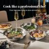 image:imageRedchef Stainless Steel Skillet Stainless Steel Frying Pan Professional Uncoated Frying Pan Healthy Induction Cookware for Searing amp Sauting WarpResistant Bonded Bottom Oven Safe Pan 95 Inch11 Inch