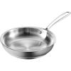 image:imageRedchef Stainless Steel Skillet Stainless Steel Frying Pan Professional Uncoated Frying Pan Healthy Induction Cookware for Searing amp Sauting WarpResistant Bonded Bottom Oven Safe Pan 95 Inch95 Inch