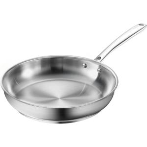 image:imageRedchef Stainless Steel Skillet Stainless Steel Frying Pan Professional Uncoated Frying Pan Healthy Induction Cookware for Searing amp Sauting WarpResistant Bonded Bottom Oven Safe Pan 95 Inch11 Inch