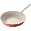 image:imageRedchef Ceramic Nonstick Frying Pan Set Ceramic Skillets with StayCool Stainless Steel Handles Induction Compatible PFAS PFOA PTFE Free Oven Safe 3 Cork Protective Pads Sea Salt Blue89511Pumpkin Orange