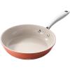 image:imageRedchef Ceramic Nonstick Frying Pan Set Ceramic Skillets with StayCool Stainless Steel Handles Induction Compatible PFAS PFOA PTFE Free Oven Safe 3 Cork Protective Pads Sea Salt Blue89511Pumpkin Orange