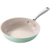 image:imageRedchef Ceramic Nonstick Frying Pan Set Ceramic Skillets with StayCool Stainless Steel Handles Induction Compatible PFAS PFOA PTFE Free Oven Safe 3 Cork Protective Pads Sea Salt Blue89511Mint Green