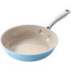 image:imageRedchef Ceramic Nonstick Frying Pan Set Ceramic Skillets with StayCool Stainless Steel Handles Induction Compatible PFAS PFOA PTFE Free Oven Safe 3 Cork Protective Pads Sea Salt Blue89511Sea Salt Blue
